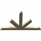 Ekena Millwork Saratoga Rough Sawn Timber Gable Bracket, Douglas Fir, 84"W x 49"H x 4"D x 6"F, 14/12 Pitch GBW084X49X0406SAR00RDF - alternate 5
